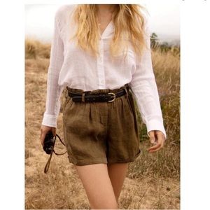 Rails Monty Canteen Linen Blend shorts